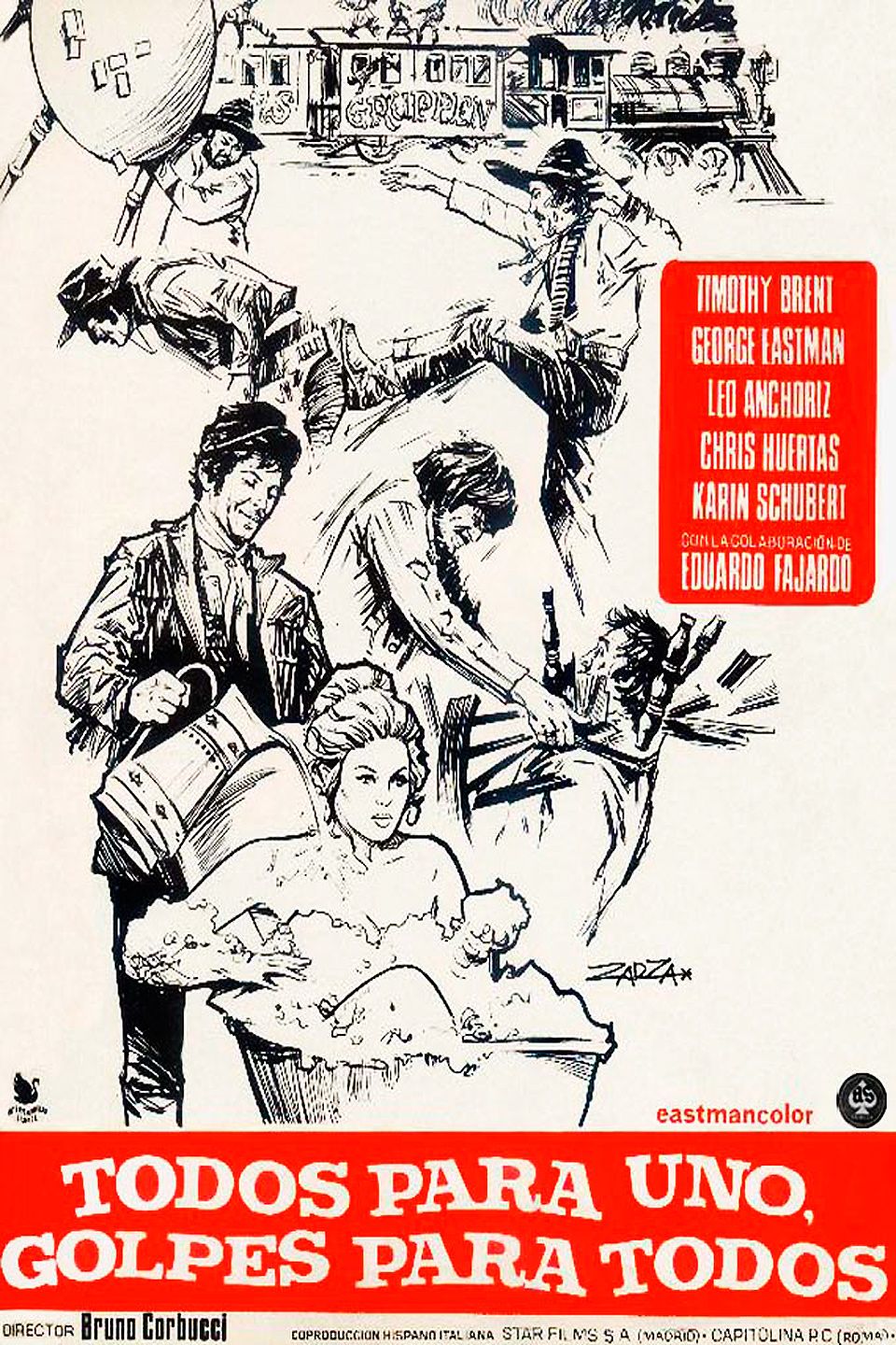 Todos para uno, golpes para todos - Película 1973