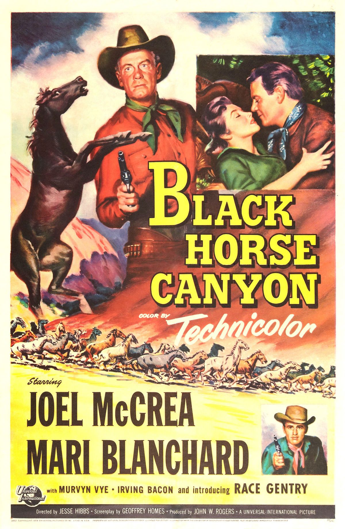 El cañón del corcel negro - Película 1954