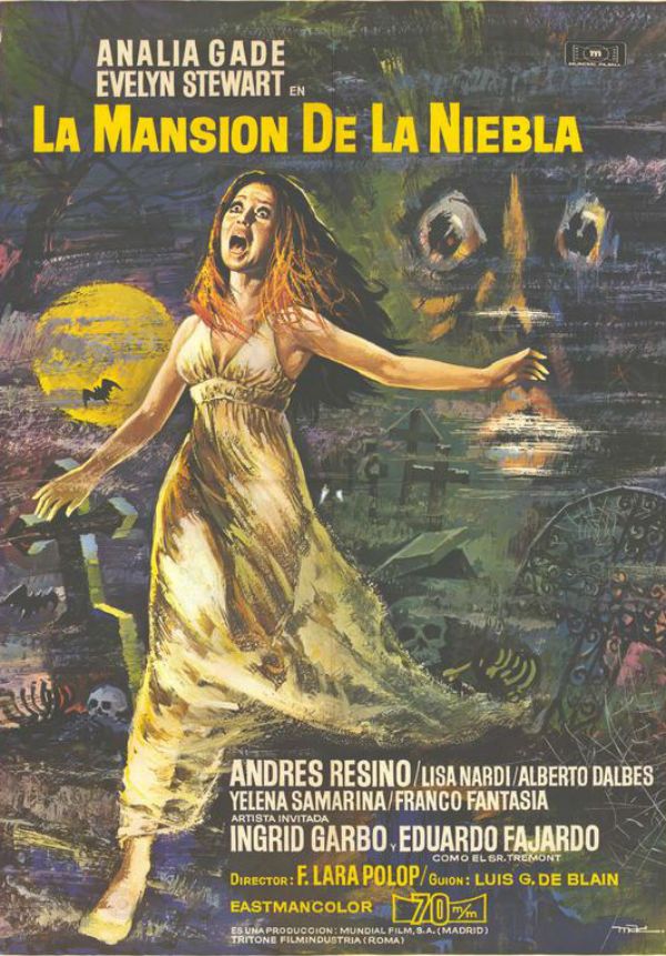 La mansión de la niebla - Película 1972