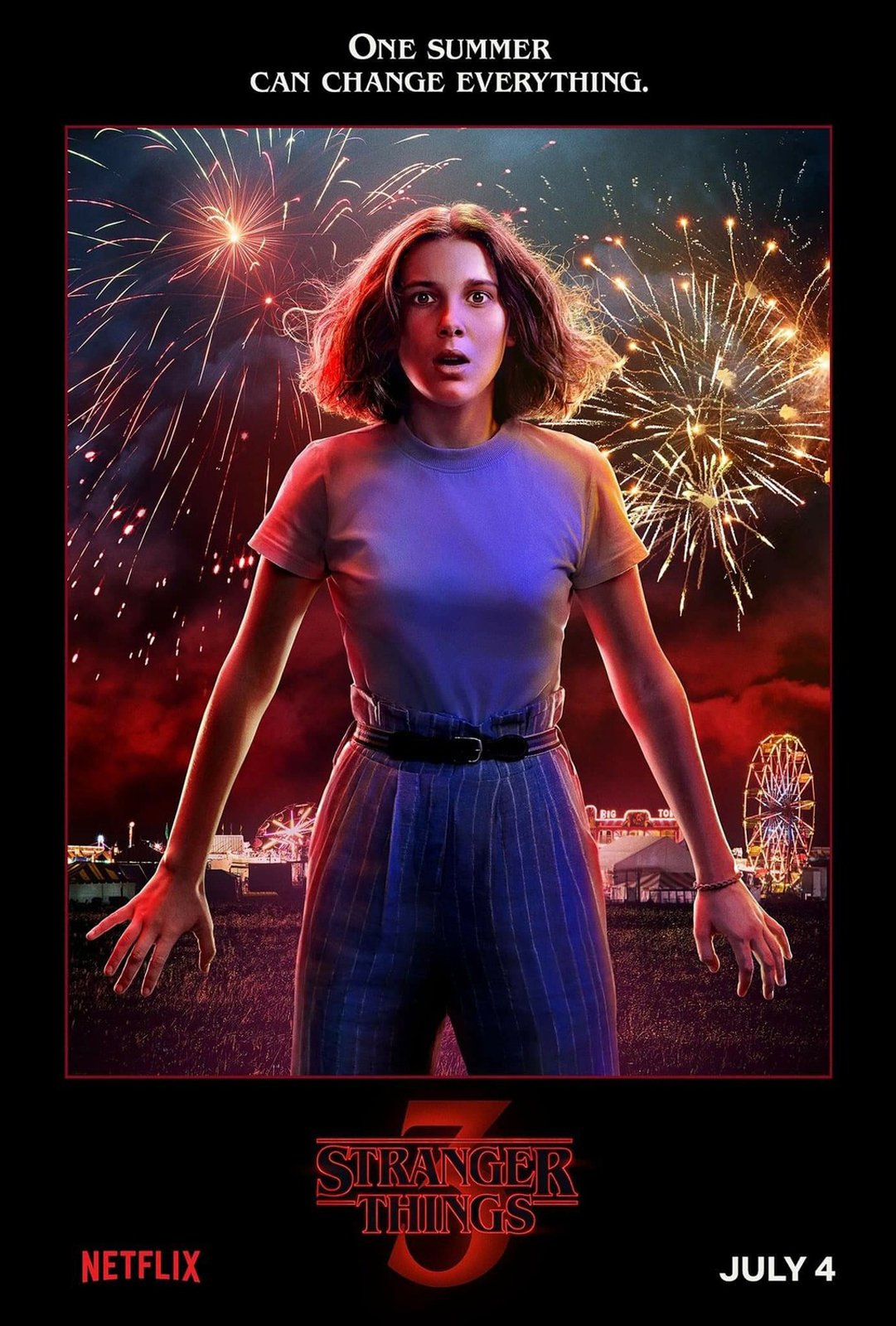 Cartel Stranger Things Temporada 3 Poster 32 Sobre Un Total De 70