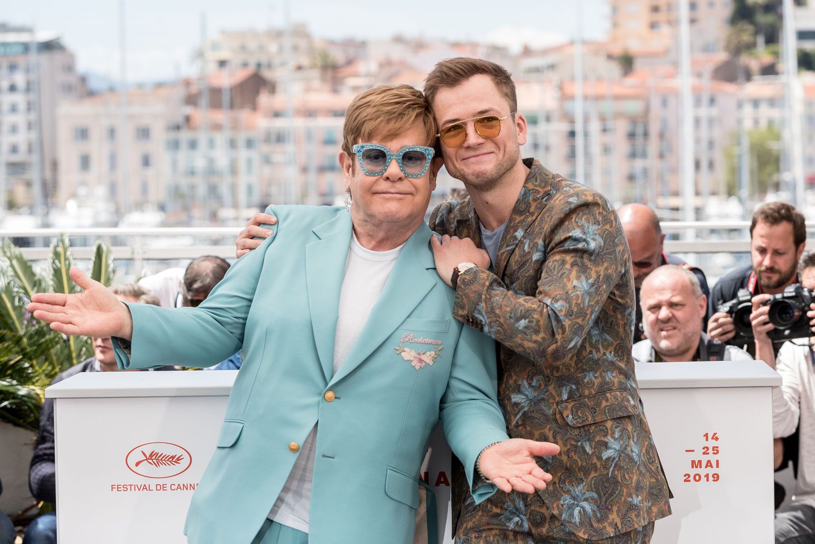 Foto de Elton John Rocketman Couverture magazine Elton John, Taron