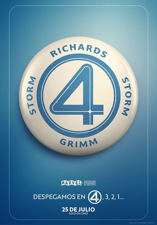 Los 4 Fantásticos: Primeros pasos : Cartel