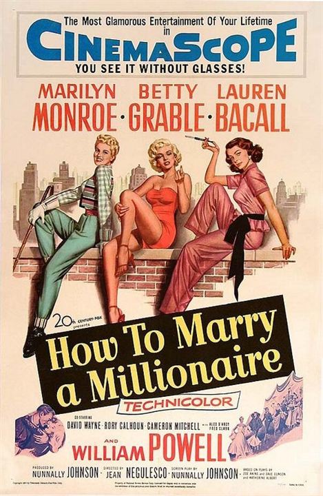 Cómo casarse con un millonario : Cartel