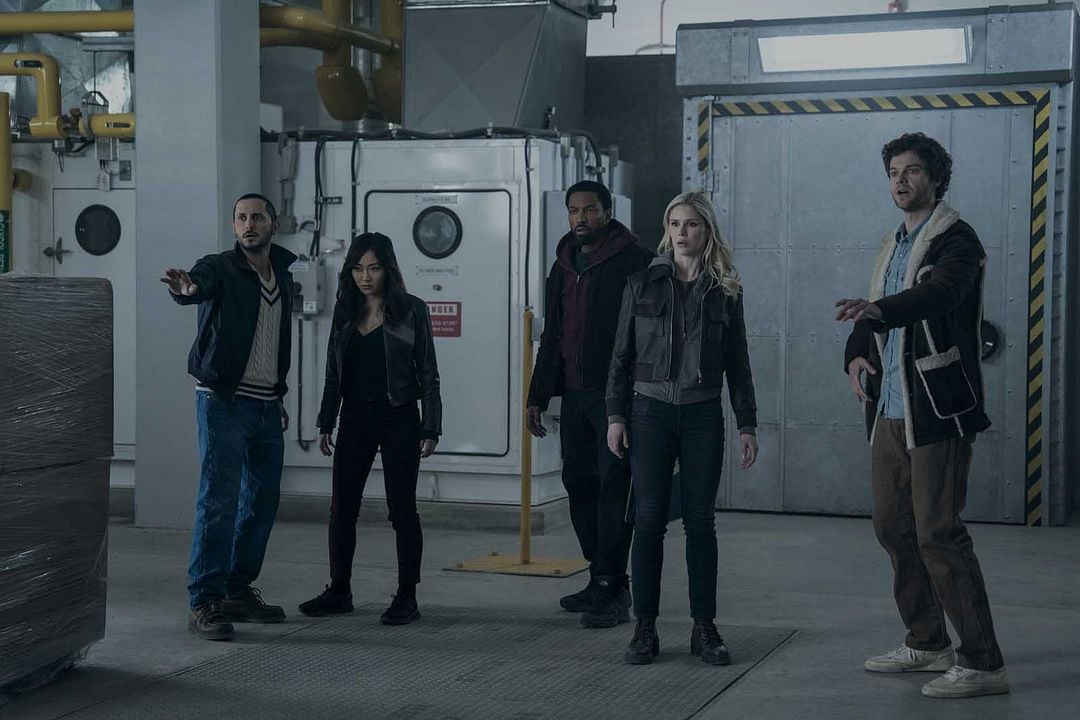 Foto Laz Alonso, Jack Quaid, Erin Moriarty, Tomer Capon, Karen Fukuhara