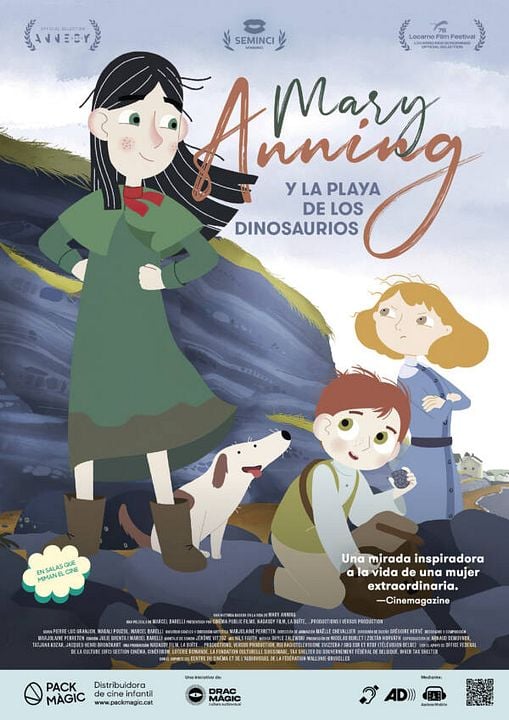 Mary Anning y la playa de los dinosaurios : Cartel