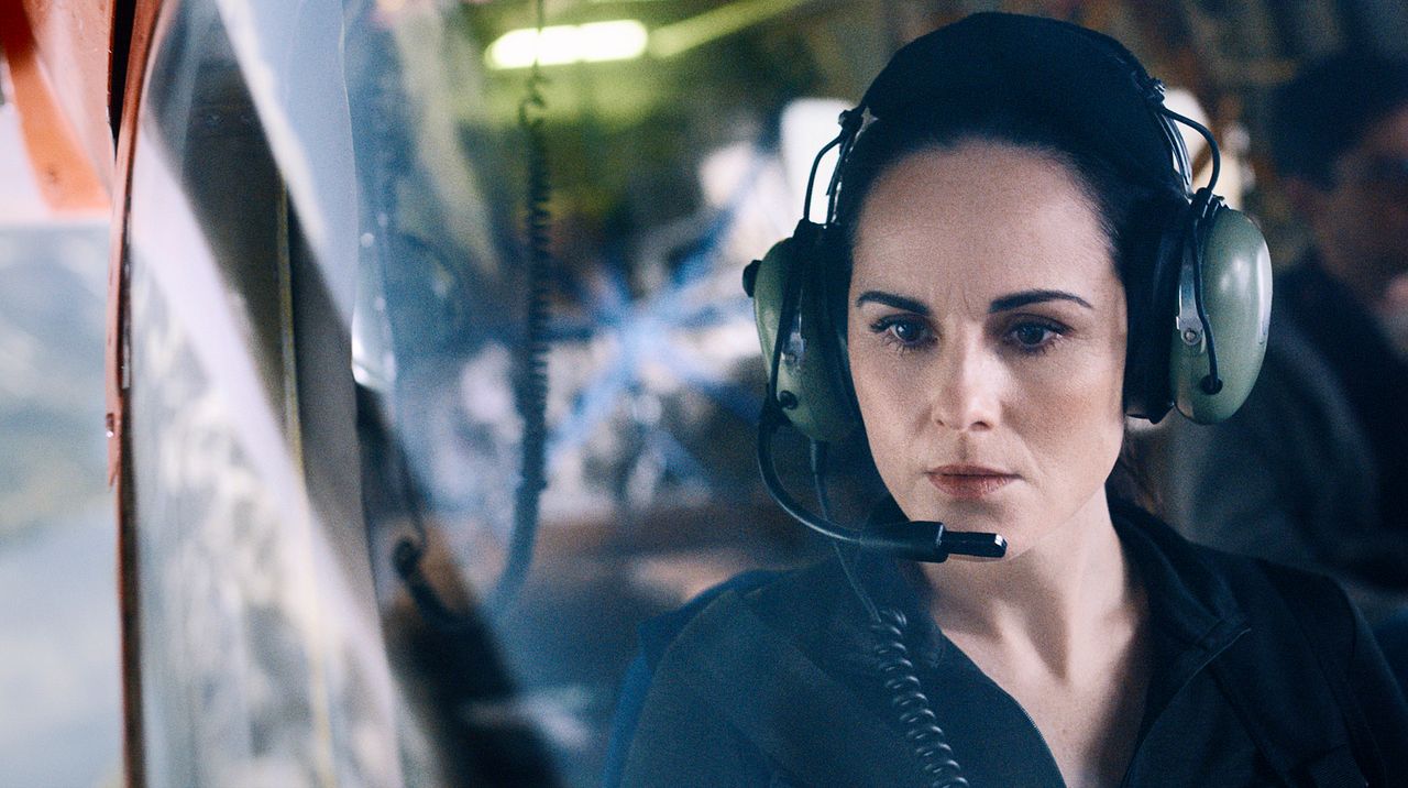 Amenaza en el aire : Foto Michelle Dockery