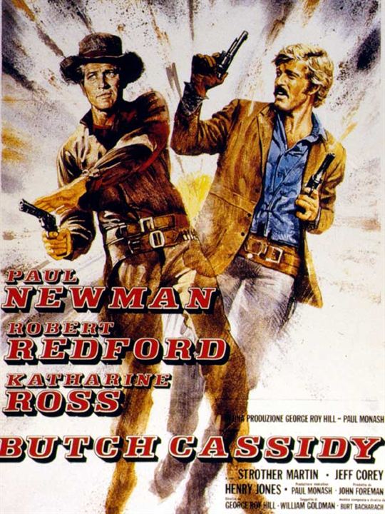 Dos hombres y un destino : Cartel George Roy Hill, Paul Newman