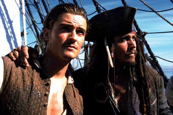 Piratas del Caribe: La maldición de la Perla Negra : Foto Johnny Depp, Orlando Bloom