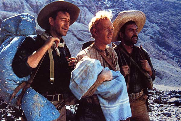 Tres padrinos : Foto John Wayne, Pedro Armendariz, Harry Carey Jr., John Ford