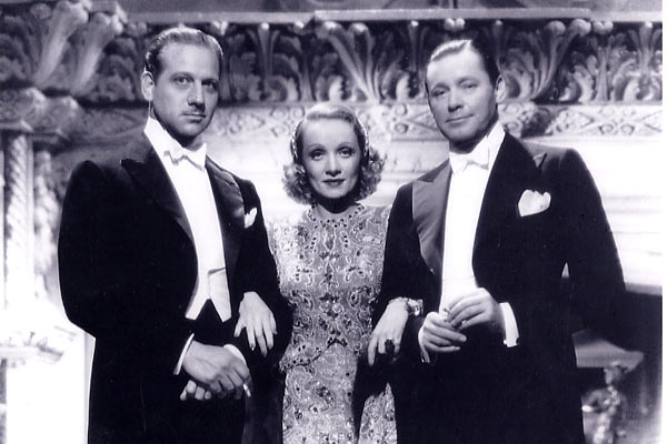 Ángel : Foto Melvyn Douglas, Herbert Marshall, Marlene Dietrich