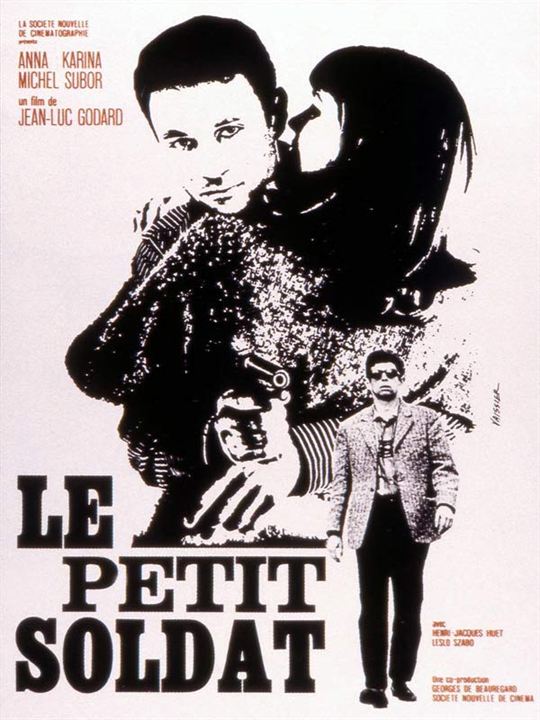 El soldadito : Cartel Michel Subor, Jean-Luc Godard