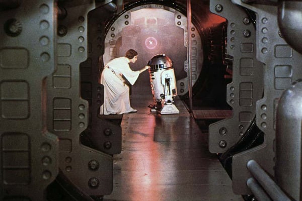 Star Wars: Episodio IV - Una nueva esperanza (La guerra de las galaxias) : Foto Carrie Fisher, Kenny Baker