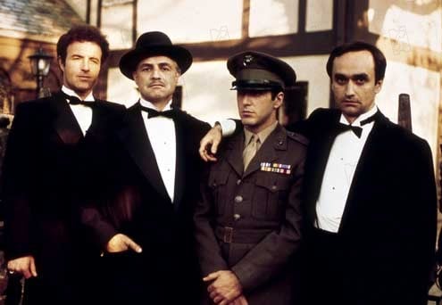 El padrino : Foto Al Pacino, James Caan, John Cazale, Marlon Brando