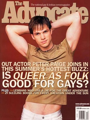 Couverture magazine Peter Paige