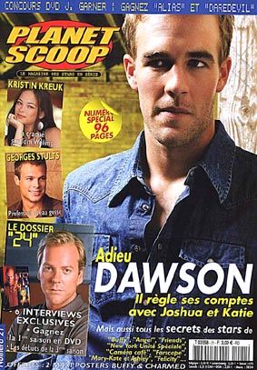 Couverture magazine James Van Der Beek