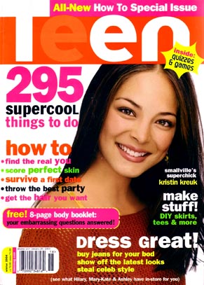 Couverture magazine Kristin Kreuk