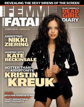 Couverture magazine Kristin Kreuk