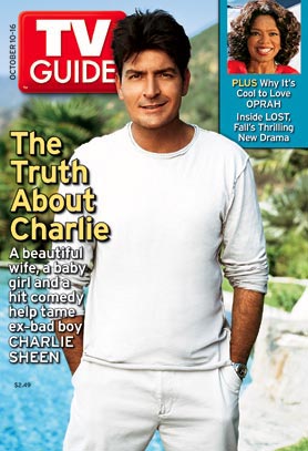 Couverture magazine Charlie Sheen