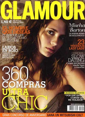 Couverture magazine Mischa Barton