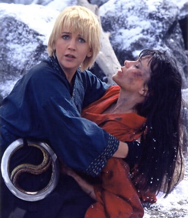 Foto Renée O'Connor, Lucy Lawless