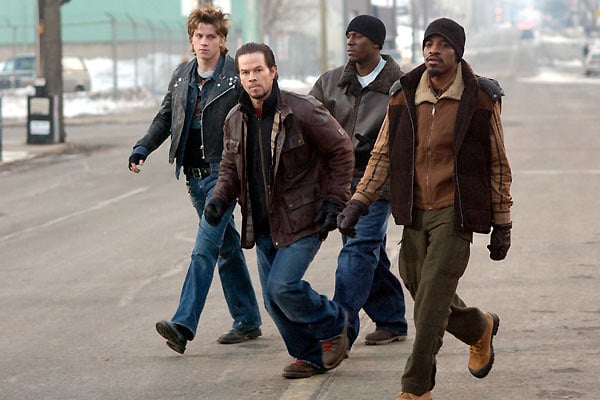Cuatro hermanos : Foto Tyrese Gibson, John Singleton, Mark Wahlberg, André Benjamin, Garrett Hedlund