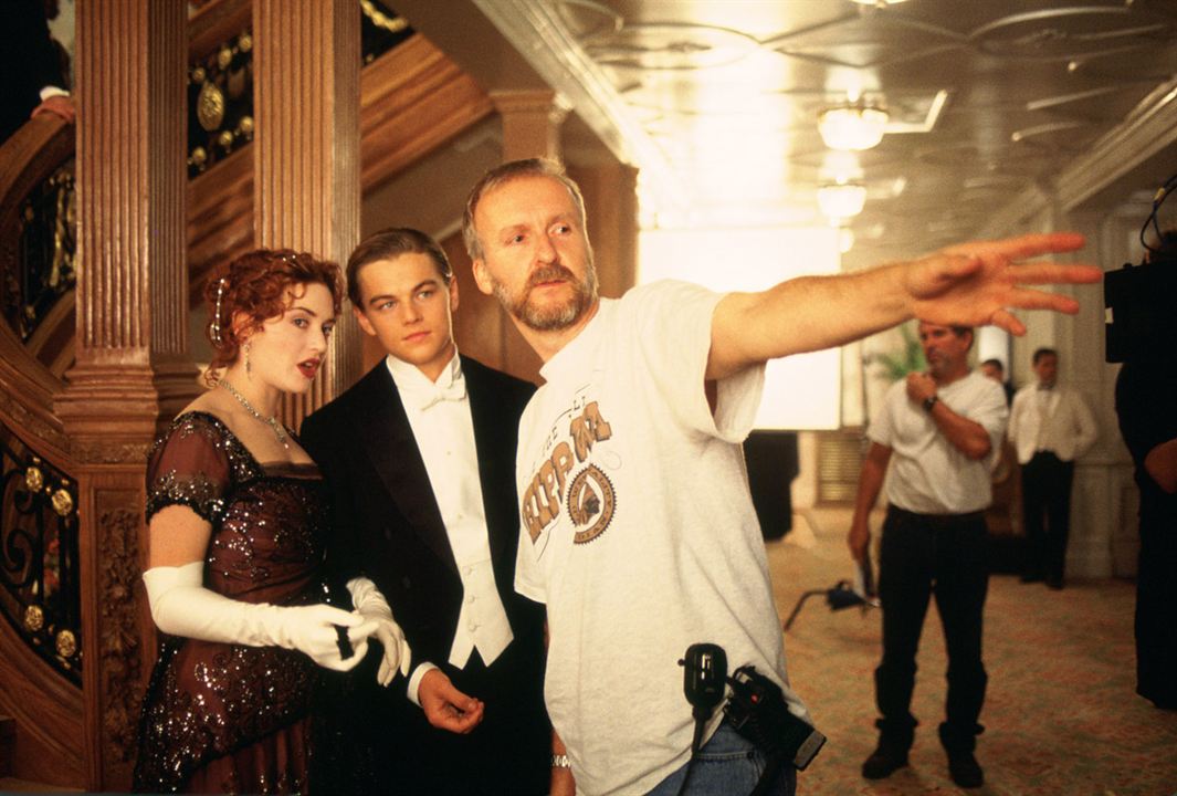 Titanic : Foto Kate Winslet, James Cameron, Leonardo DiCaprio
