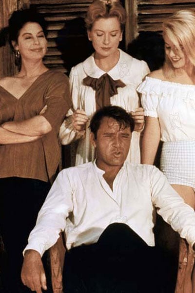 La noche de la iguana : Foto Sue Lyon, Richard Burton, Deborah Kerr, John Huston, Ava Gardner