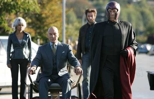 X-Men: La decisión final : Foto Ian McKellen, Patrick Stewart, Halle Berry, Brett Ratner, Hugh Jackman