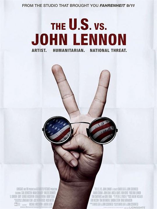 Los EE.UU. contra John Lennon : Cartel David Leaf, John Scheinfeld