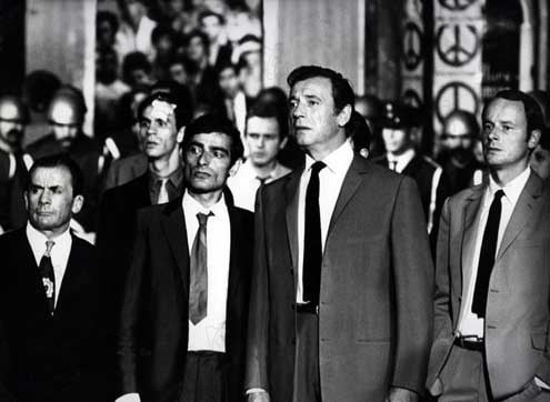 Z : Foto Costa-Gavras, Yves Montand, Maurice Baquet, Charles Denner