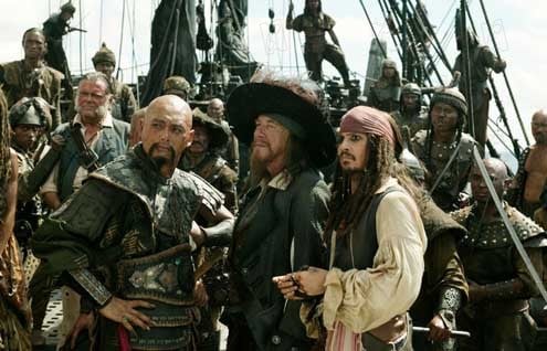 Piratas del Caribe: En el fin del mundo : Foto Geoffrey Rush, Gore Verbinski, Johnny Depp, Chow Yun-Fat