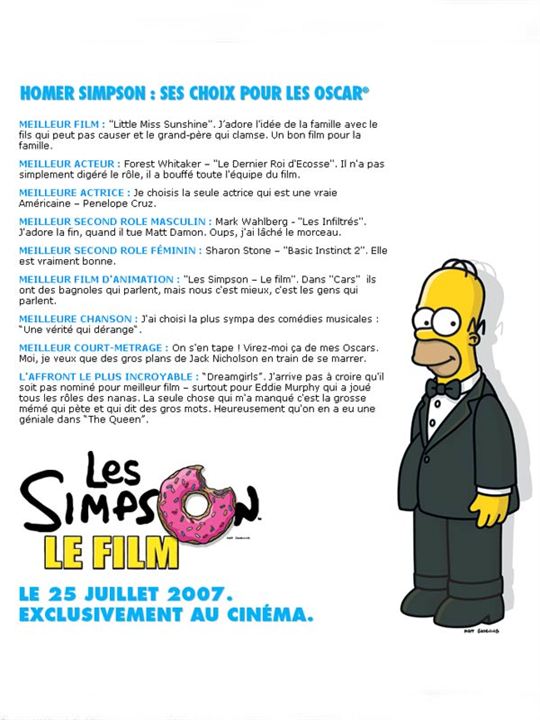 Los Simpson: La película : Cartel
