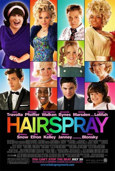 Hairspray : Cartel Elijah Kelley, Nikki Blonsky, Christopher Walken, Adam Shankman