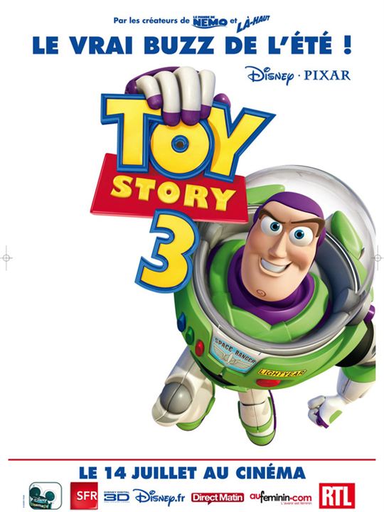 Toy Story 3 : Cartel Lee Unkrich