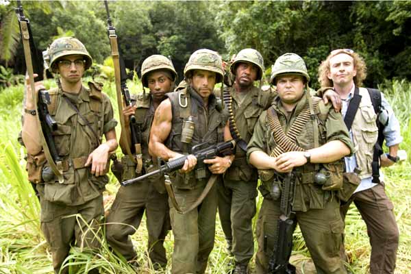Tropic Thunder. ¡Una guerra muy perra! : Foto Alpa Chino, Robert Downey Jr., Jack Black, Brandon T. Jackson, Kirk Lazarus, Ben Stiller