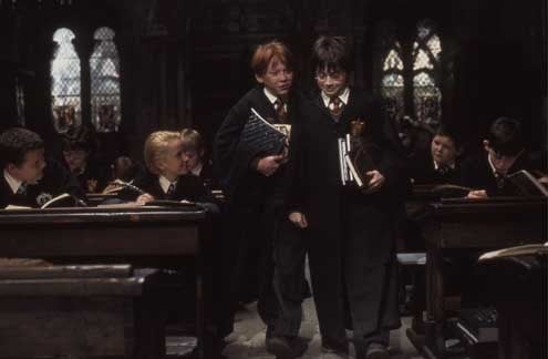 Harry Potter y la Piedra Filosofal : Foto Rupert Grint, Chris Columbus, Tom Felton, Daniel Radcliffe