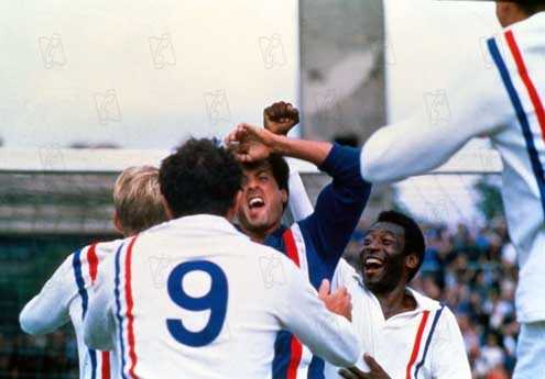 Evasión o victoria : Foto John Huston, Pelé, Sylvester Stallone