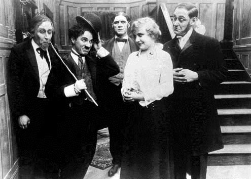 Foto Charles Chaplin, Edna Purviance