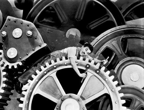 Tiempos modernos : Foto Charles Chaplin