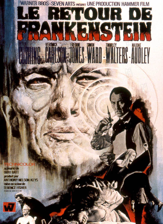 El cerebro de Frankenstein : Cartel Terence Fisher