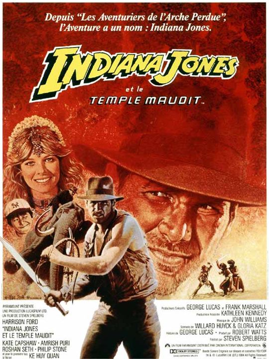 Indiana Jones y el templo maldito : Cartel