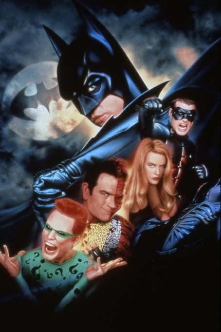 Batman Forever : Foto Nicole Kidman, Chris O'Donnell, Val Kilmer, Tommy Lee Jones, Jim Carrey, Joel Schumacher