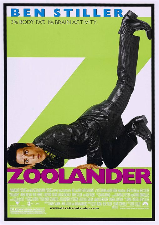 Zoolander, un descerebrado de moda : Cartel