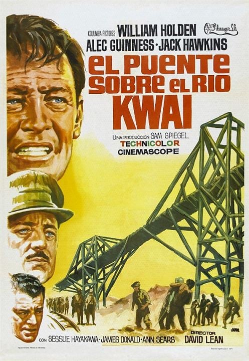 El puente sobre el Río Kwai : Cartel
