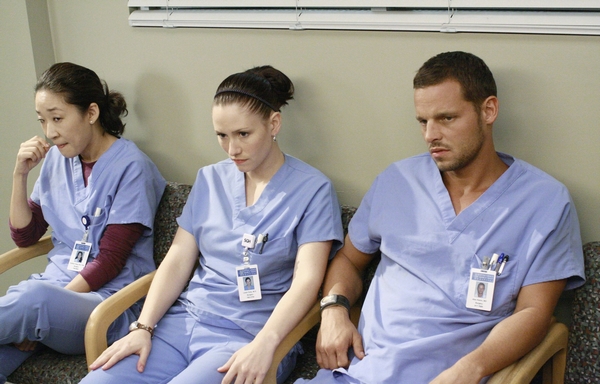 Foto Chyler Leigh, Sandra Oh, Justin Chambers (I)