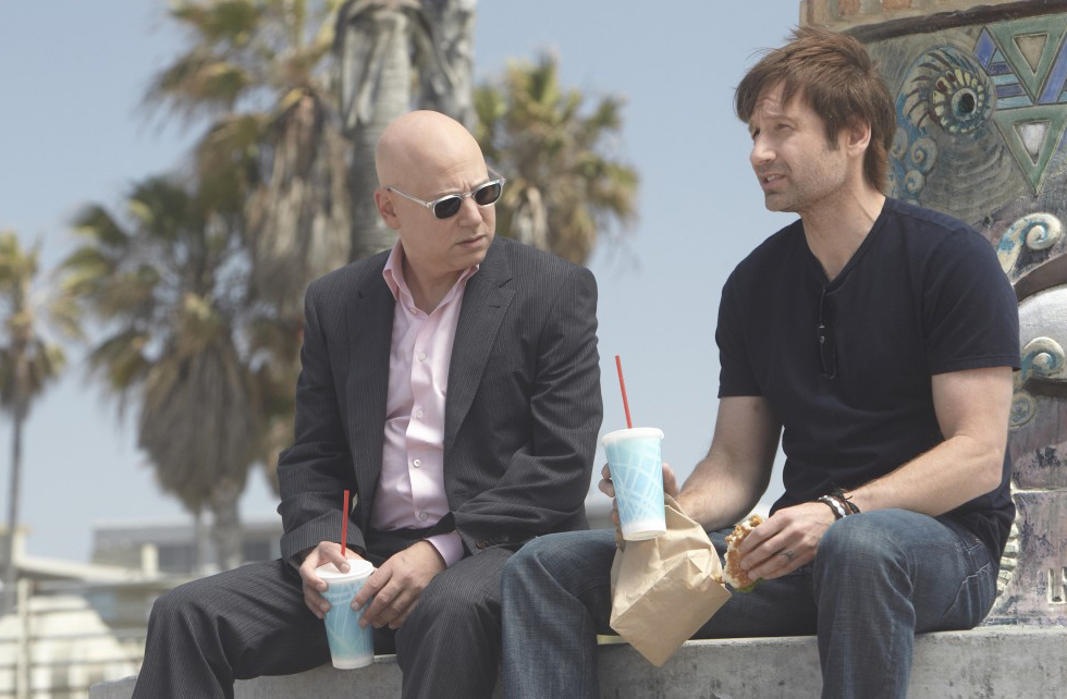 Foto Evan Handler, David Duchovny