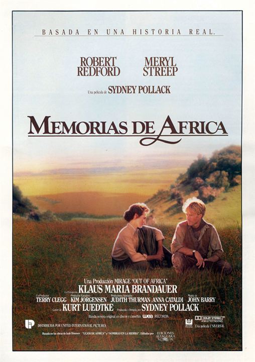 Memorias de África : Cartel