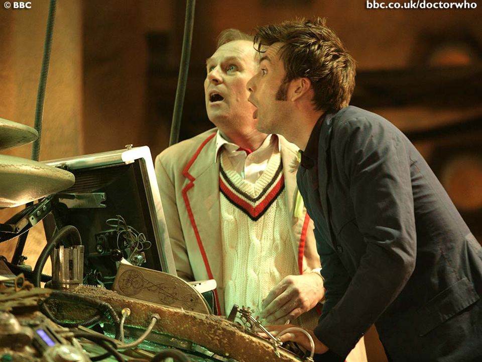 Doctor Who (2005) : Foto Peter Davison, David Tennant