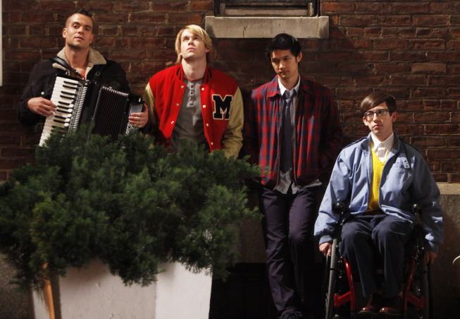 Glee : Foto Mark Salling, Kevin McHale, Harry Shum Jr., Chord Overstreet