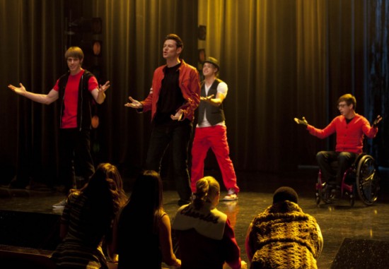 Glee : Foto Kevin McHale, Chord Overstreet, Blake Jenner, Cory Monteith